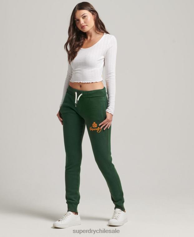 mujer Superdry verde joggers orgullo y artesanía 2R68Z3910