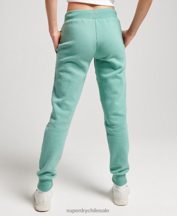 mujer Superdry verde joggers vintage cali con aberturas 2R68Z2269