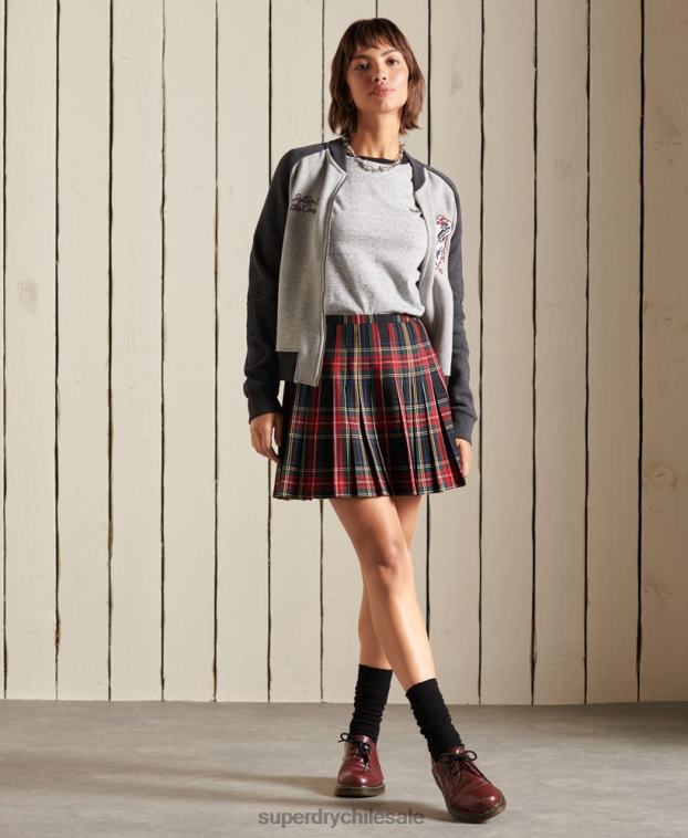 mujer Superdry Armada minifalda a cuadros 2R68Z4164