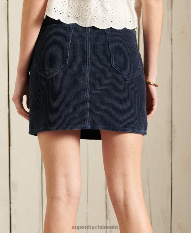 mujer Superdry Armada minifalda de pana 2R68Z6702
