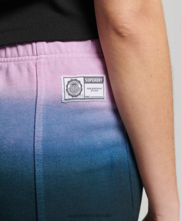mujer Superdry azul falda teñida esencial 2R68Z4163