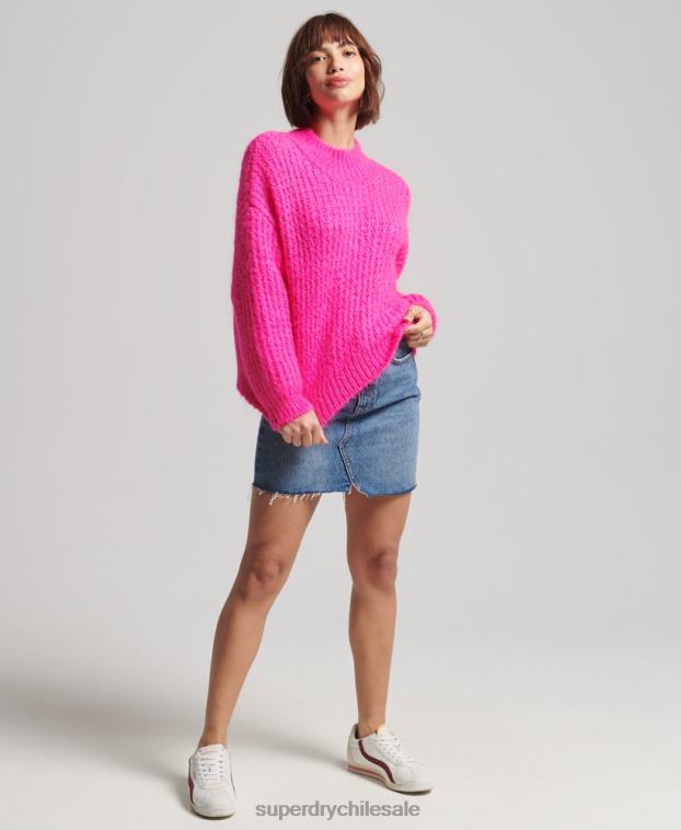 mujer Superdry azul minifalda de mezclilla 2R68Z6739