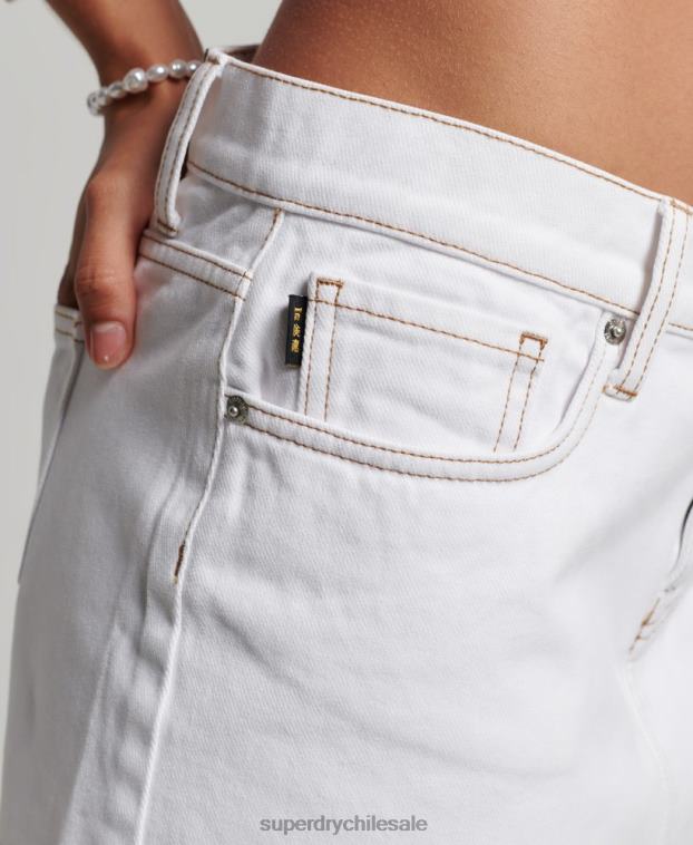 mujer Superdry blanco minifalda de ropa de trabajo 2R68Z4125