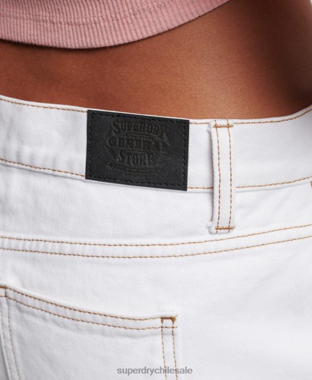 mujer Superdry blanco minifalda de ropa de trabajo 2R68Z4125