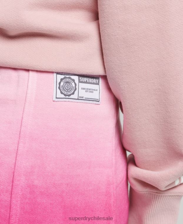 mujer Superdry rosa falda teñida esencial 2R68Z4162