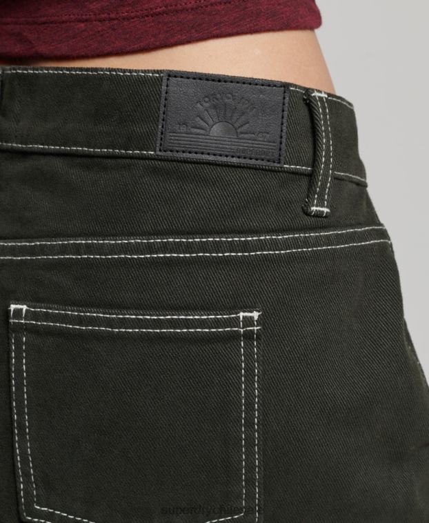 mujer Superdry verde minifalda de ropa de trabajo 2R68Z4121