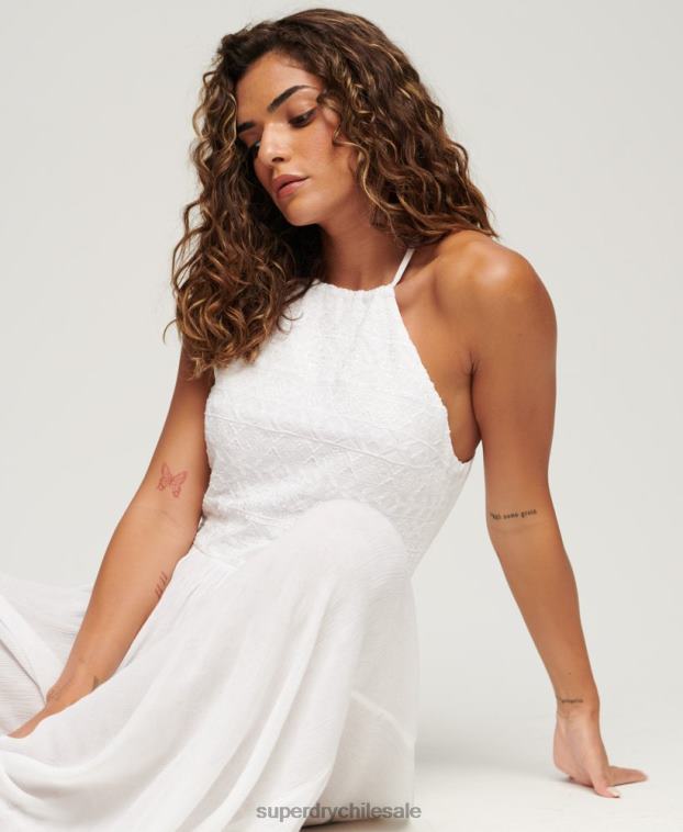 mujer Superdry blanco mono bordado 2R68Z2040