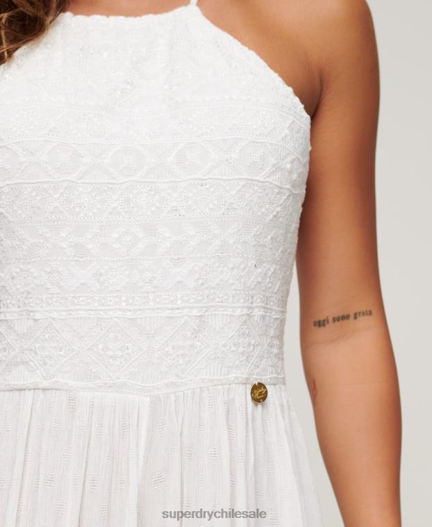 mujer Superdry blanco mono bordado 2R68Z2040