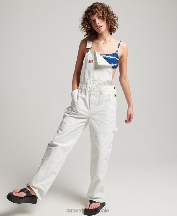 mujer Superdry crema peto de carpintero vintage 2R68Z4096