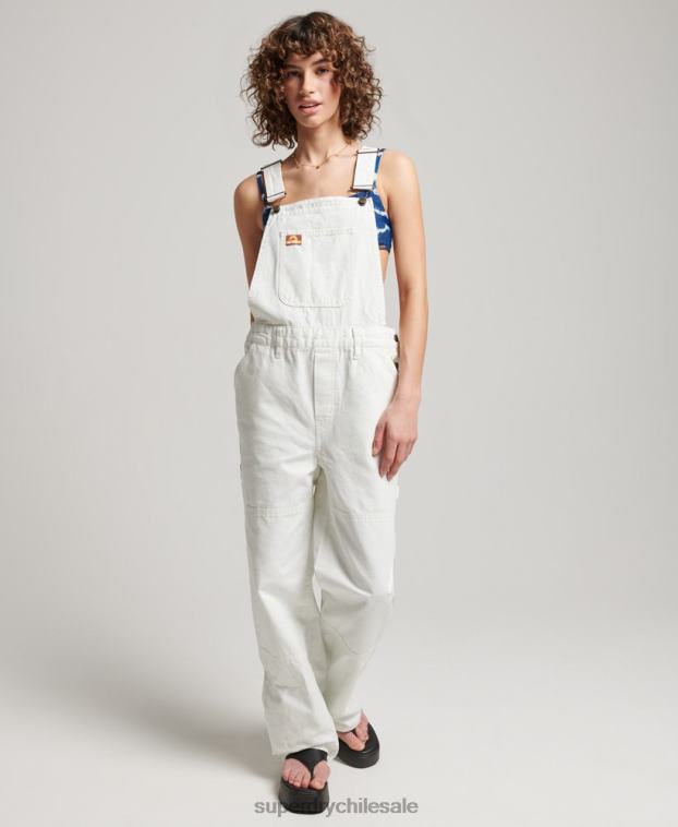 mujer Superdry crema peto de carpintero vintage 2R68Z4096