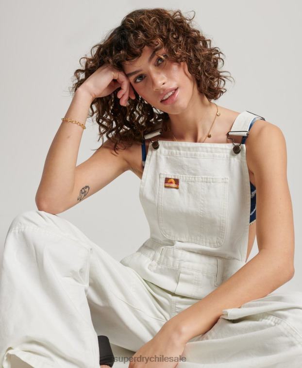 mujer Superdry crema peto de carpintero vintage 2R68Z4096