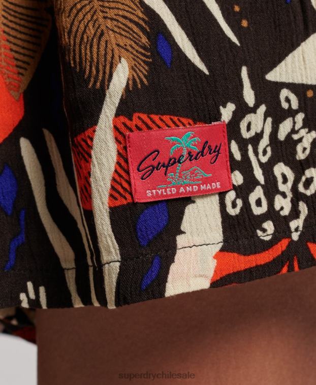 mujer Superdry marrón mono de playa vintage 2R68Z4095