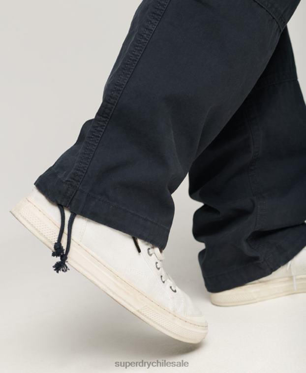 mujer Superdry Armada pantalones cargo baggy de algodón orgánico 2R68Z2566