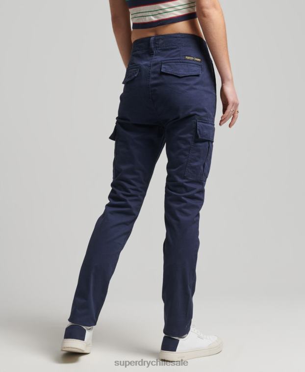 mujer Superdry Armada pantalones cargo slim de algodón orgánico 2R68Z6512