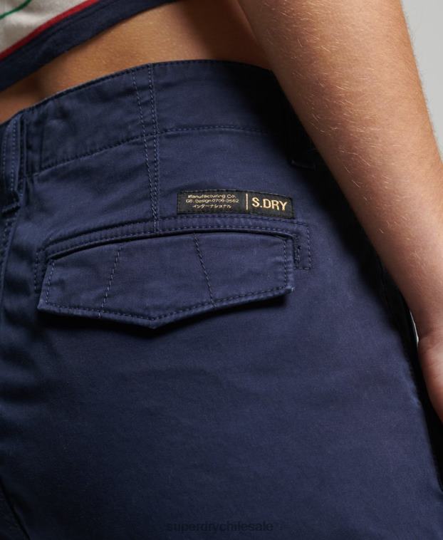 mujer Superdry Armada pantalones cargo slim de algodón orgánico 2R68Z6512