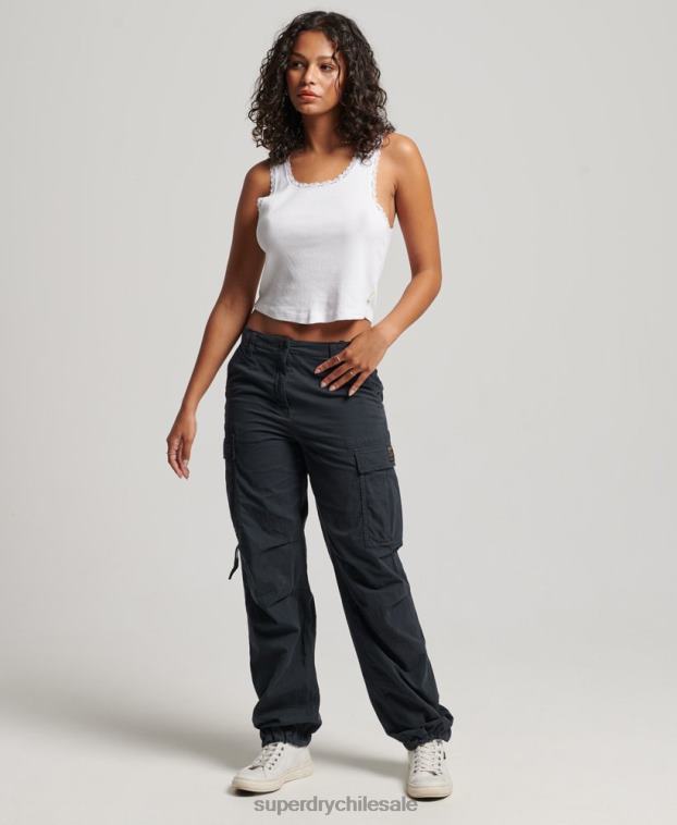 mujer Superdry Armada pantalones cargo vintage de tiro bajo 2R68Z2273