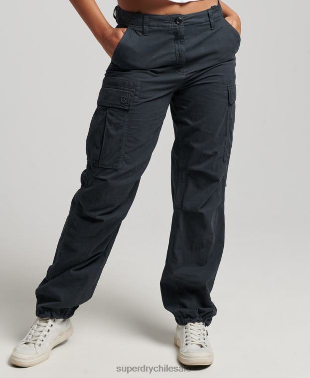 mujer Superdry Armada pantalones cargo vintage de tiro bajo 2R68Z2273