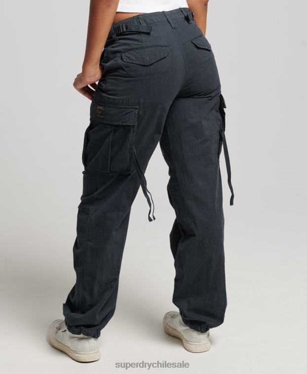 mujer Superdry Armada pantalones cargo vintage de tiro bajo 2R68Z2273