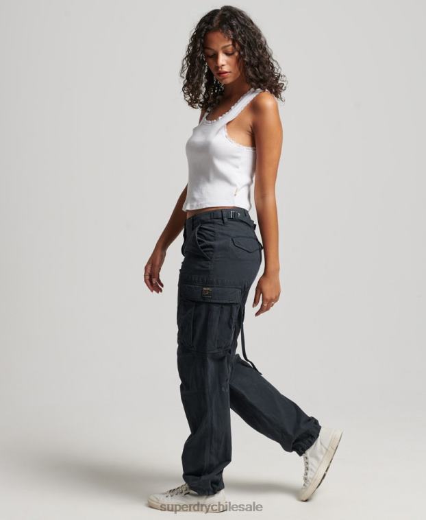 mujer Superdry Armada pantalones cargo vintage de tiro bajo 2R68Z2273