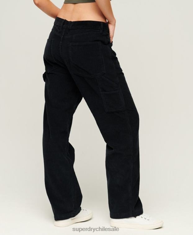 mujer Superdry Armada pantalones de carpintero de pana 2R68Z2594