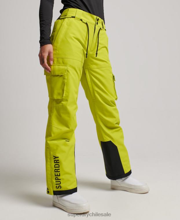 mujer Superdry amarillo últimos pantalones de rescate 2R68Z2595