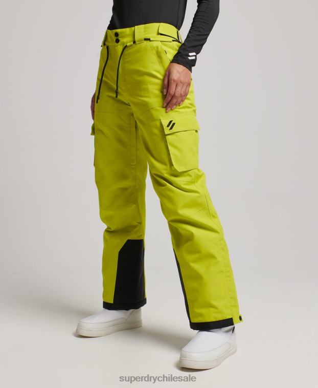 mujer Superdry amarillo últimos pantalones de rescate 2R68Z2595