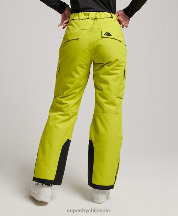 mujer Superdry amarillo últimos pantalones de rescate 2R68Z2595
