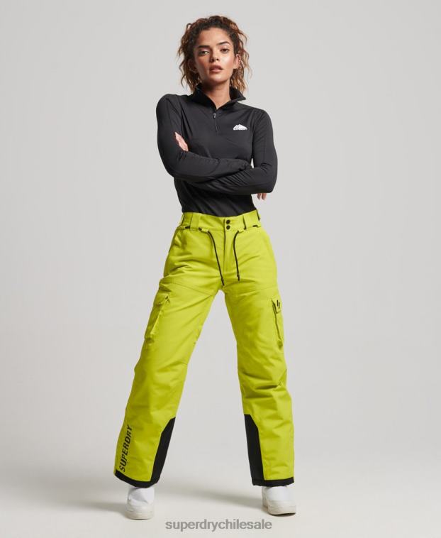 mujer Superdry amarillo últimos pantalones de rescate 2R68Z2595