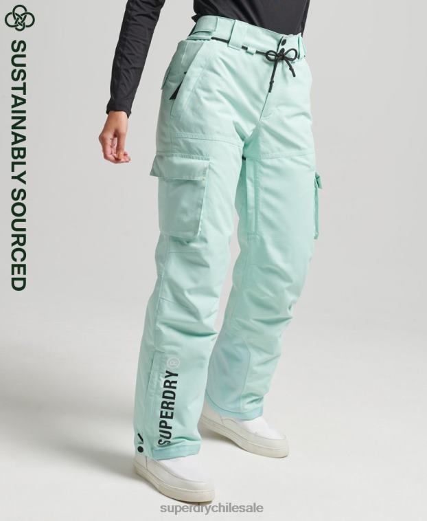 mujer Superdry azul claro últimos pantalones de rescate 2R68Z6596