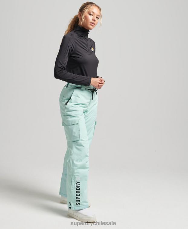 mujer Superdry azul claro últimos pantalones de rescate 2R68Z6596