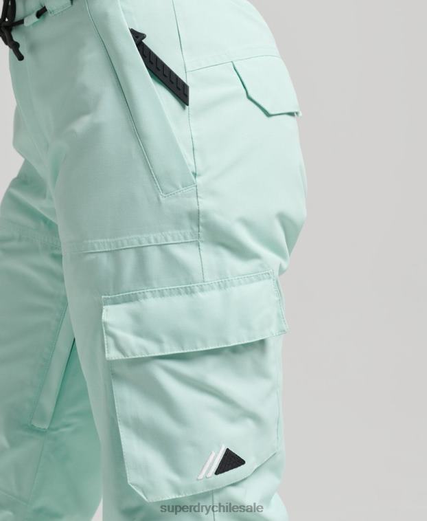 mujer Superdry azul claro últimos pantalones de rescate 2R68Z6596
