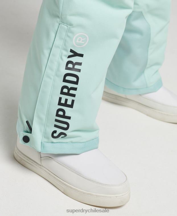 mujer Superdry azul claro últimos pantalones de rescate 2R68Z6596