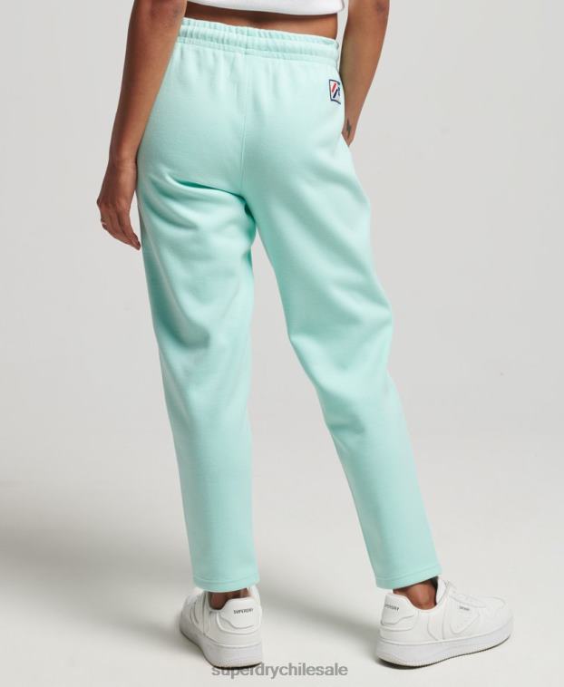 mujer Superdry azul pantalones de chándal con cinta del logo 2R68Z3928