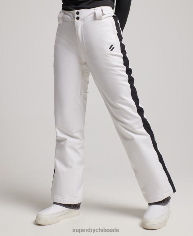 mujer Superdry blanco pantalones de nieve básicos 2R68Z2592