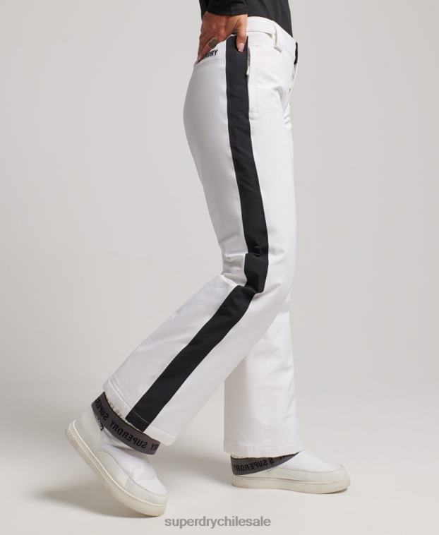 mujer Superdry blanco pantalones de nieve básicos 2R68Z2592