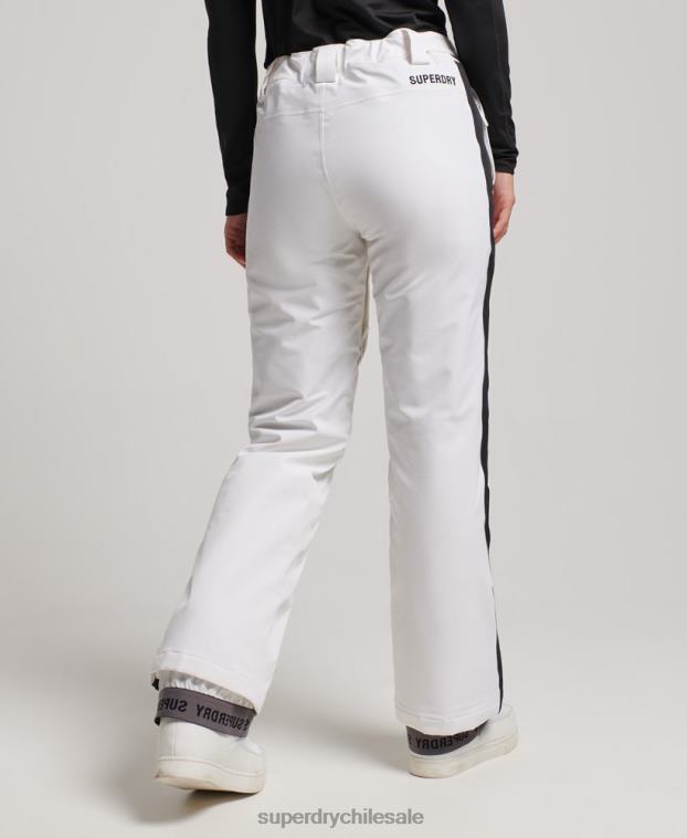 mujer Superdry blanco pantalones de nieve básicos 2R68Z2592