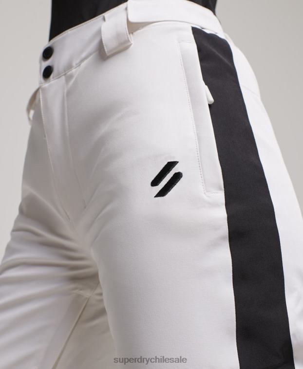 mujer Superdry blanco pantalones de nieve básicos 2R68Z2592
