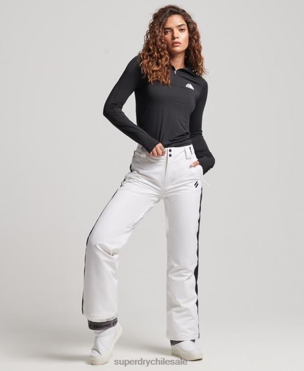 mujer Superdry blanco pantalones de nieve básicos 2R68Z2592