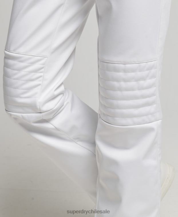 mujer Superdry blanco pantalones slim de esquí softshell 2R68Z2593