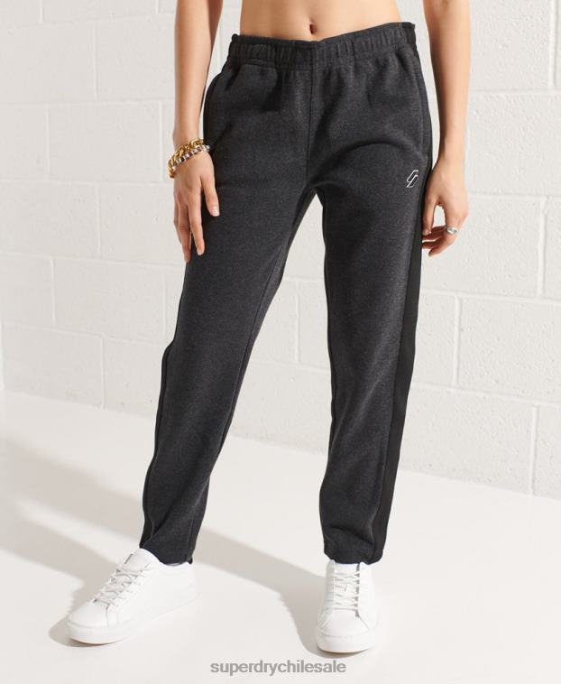 mujer Superdry gris oscuro pantalones de chándal de código 2R68Z6605