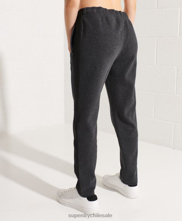 mujer Superdry gris oscuro pantalones de chándal de código 2R68Z6605