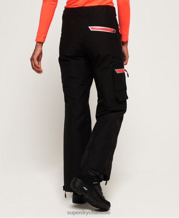 mujer Superdry negro pantalones de nieve 2R68Z2610