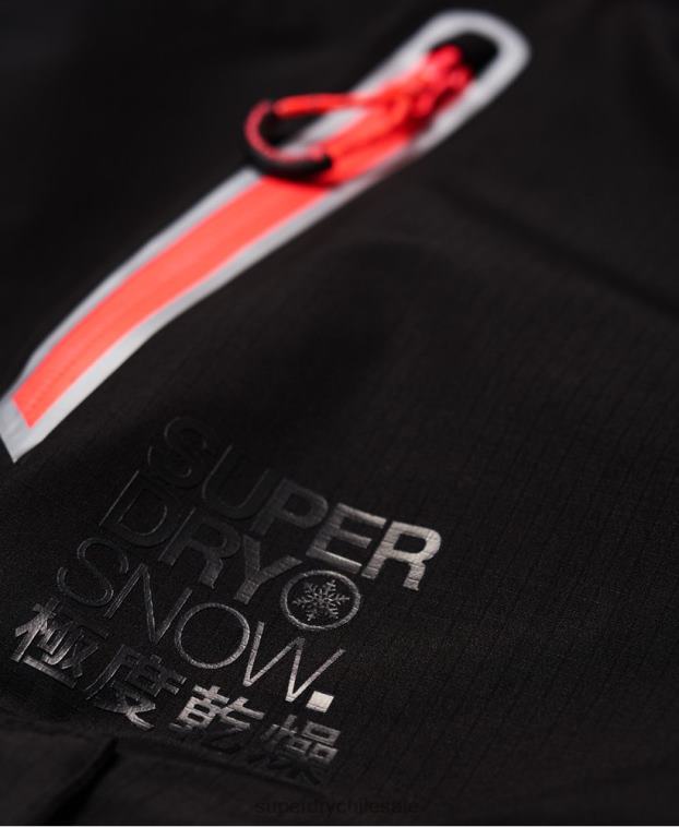 mujer Superdry negro pantalones de nieve 2R68Z2610