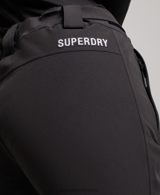 mujer Superdry negro pantalones de nieve básicos 2R68Z2591
