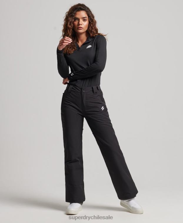mujer Superdry negro pantalones de nieve básicos 2R68Z2591