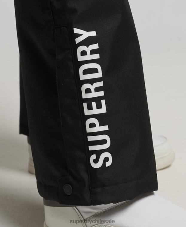 mujer Superdry negro pantalones de rescate 2R68Z6550