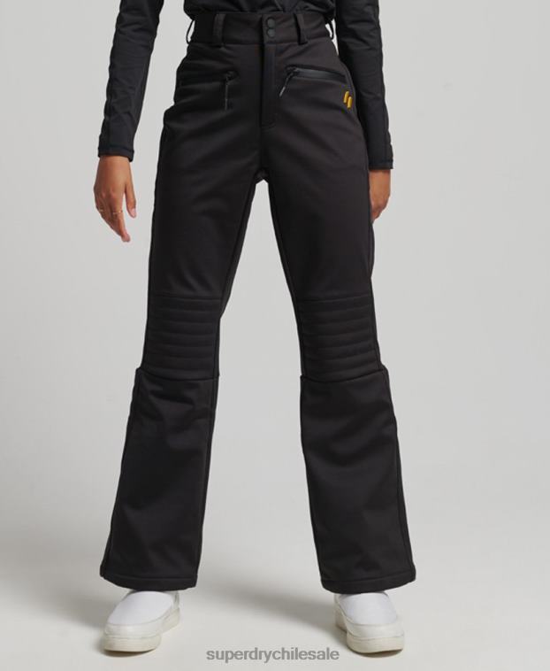 mujer Superdry negro pantalones slim de esquí softshell 2R68Z2601