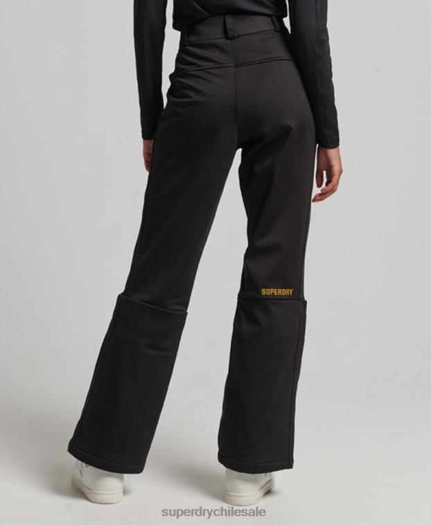 mujer Superdry negro pantalones slim de esquí softshell 2R68Z2601