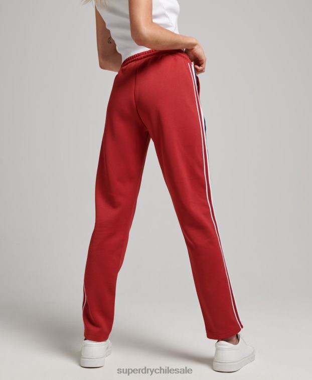 mujer Superdry rojo pantalones de chándal de punto 2R68Z2579