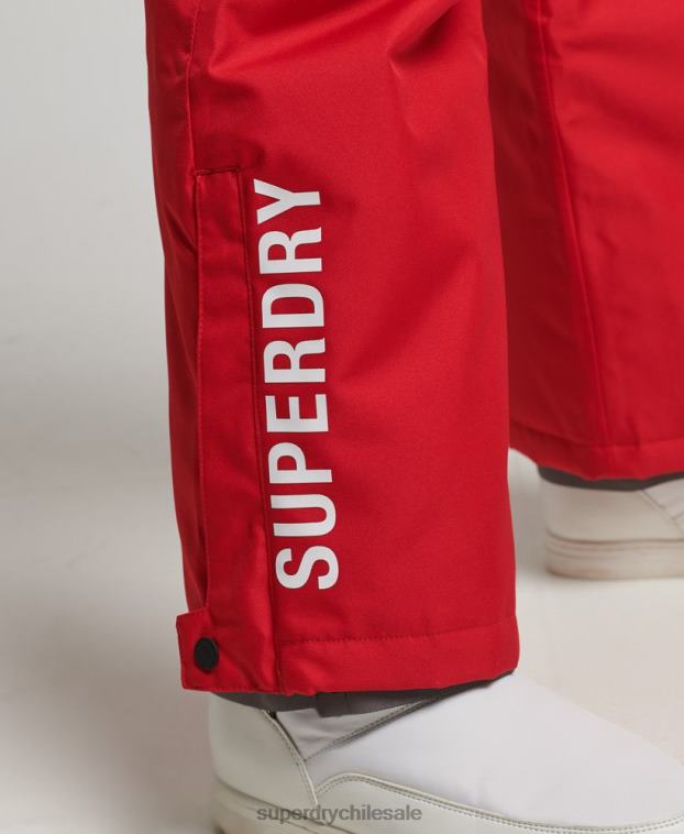 mujer Superdry rojo pantalones de rescate 2R68Z6548